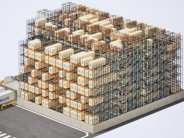 The 3D Pallet Shuttle optimises space and expands capacity