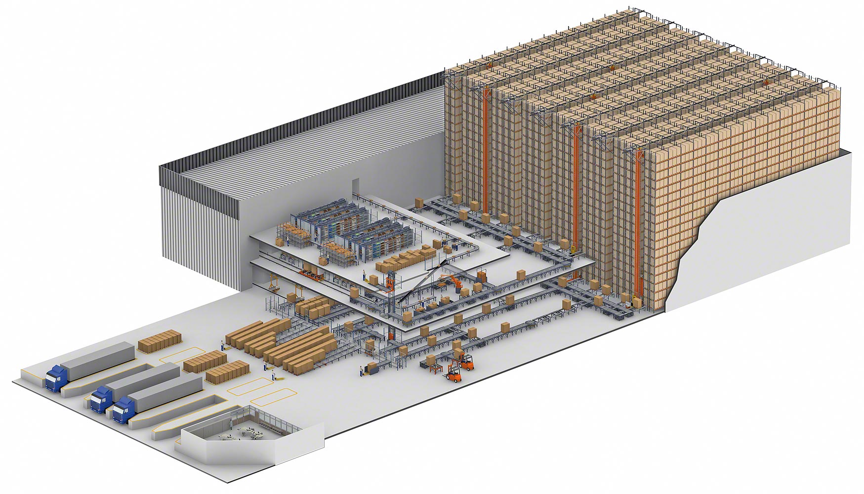 Conveyor system for pallets