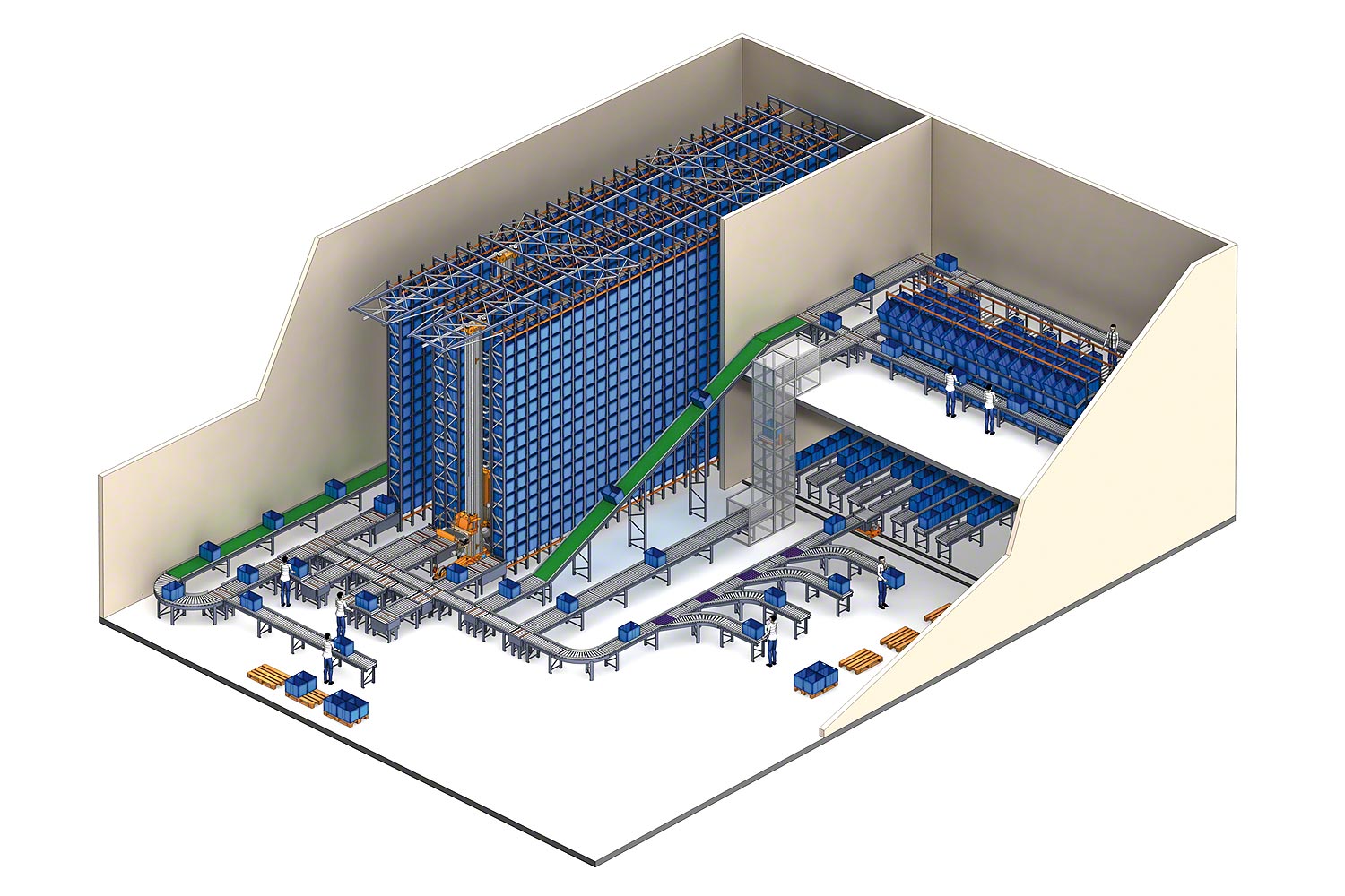 Conveyors systems for boxes
