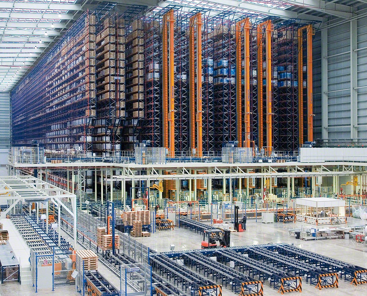 Stacker cranes for pallets