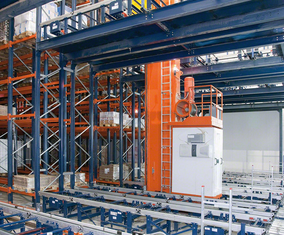 Stacker cranes for pallets