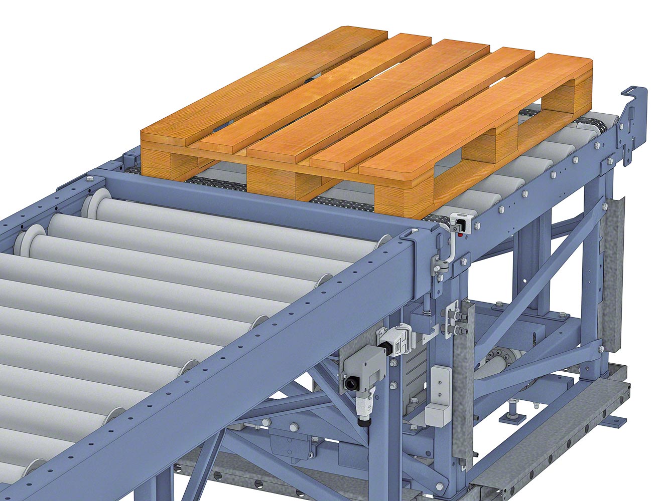 Conveyor system for pallets