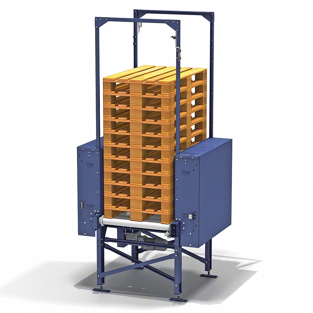 Conveyor system for pallets