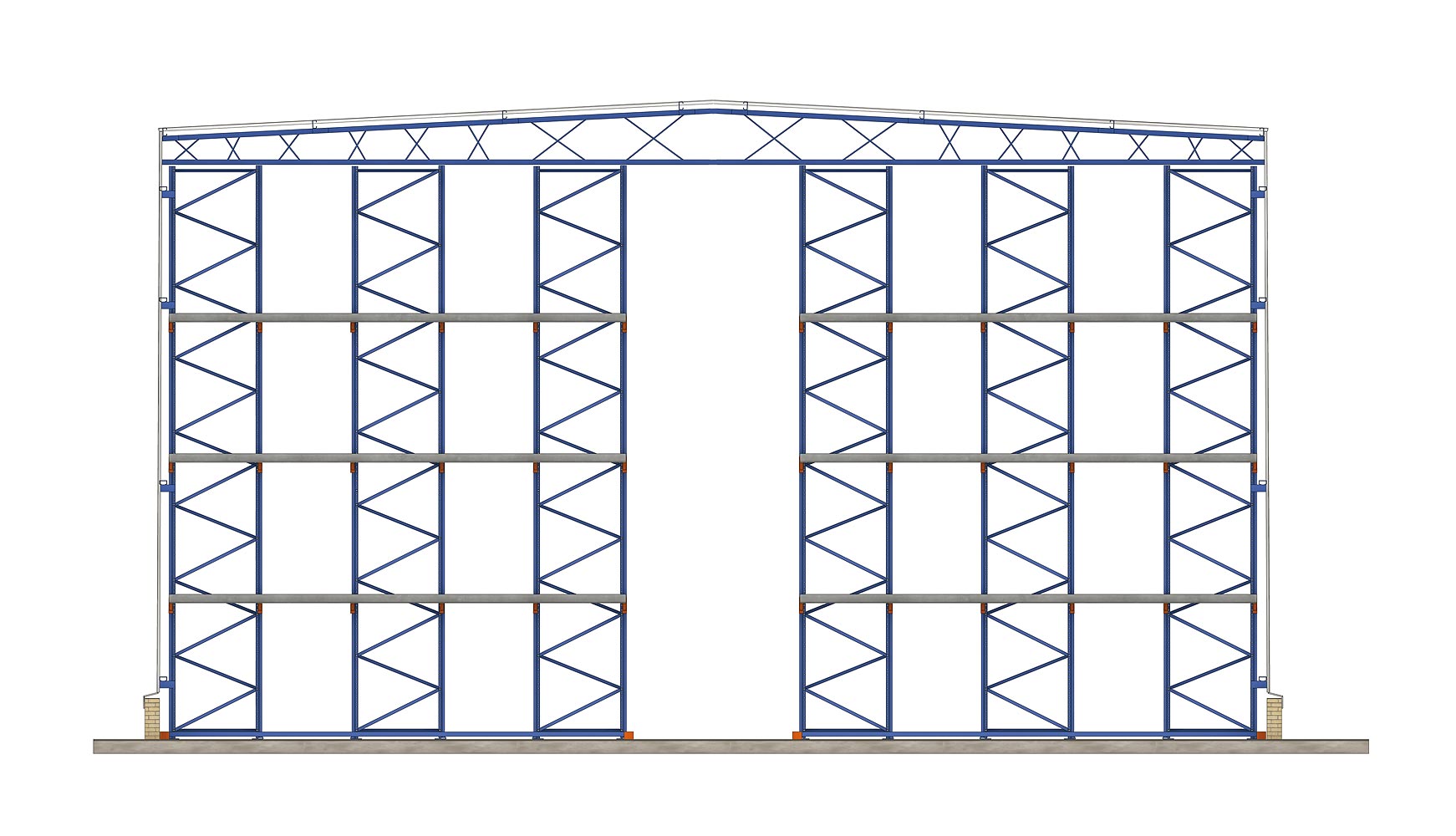 Clad-rack warehouses