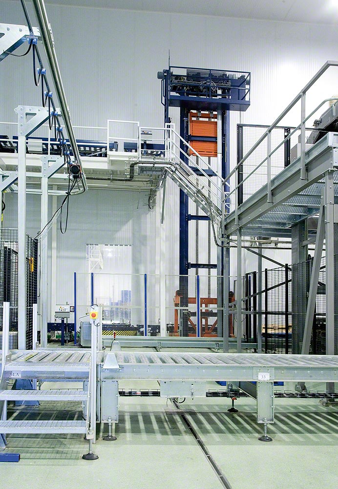 Conveyor system for pallets