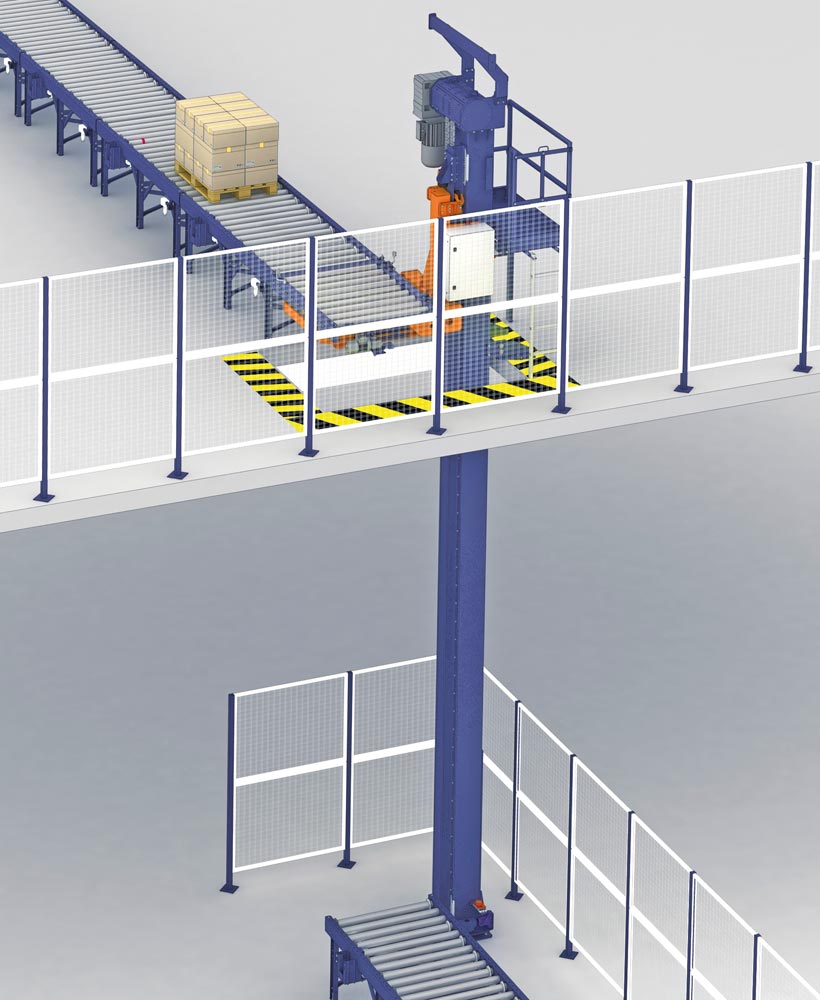 Conveyor system for pallets